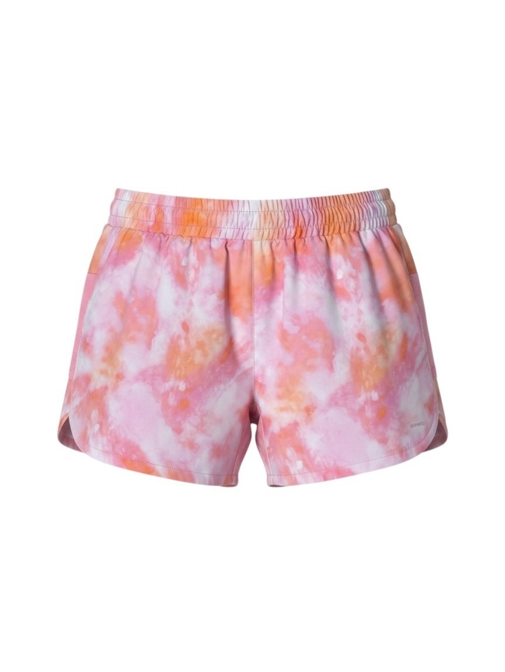 Xersion Women's 2XL Running Shorts Pink Orange Tie-Dye